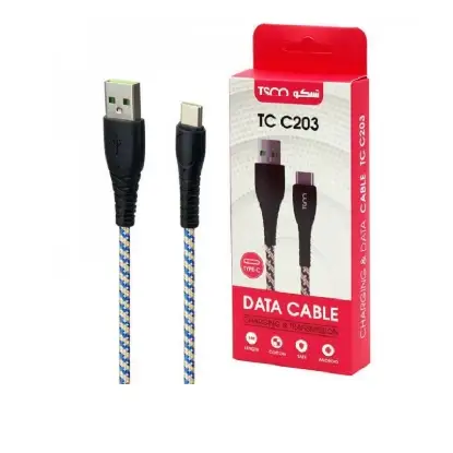 نمایش جزئیات کابل تبدیل فست شارژ USB به USB-C تسکو مدل TC C203