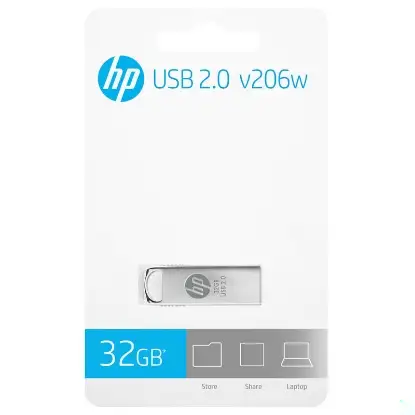 تصویر فلش مموری USB 2.0 اچ پی مدل V206W ظرفیت 32 گیگابایت