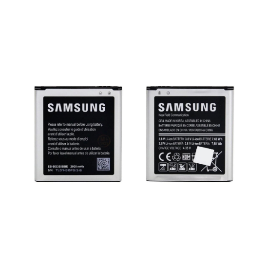 تصویر باتری موبایل مدل G355 ظرفیت 2000 میلی آمپر ساعت مناسب برای گوشی موبایل سامسونگ Galaxy Core2