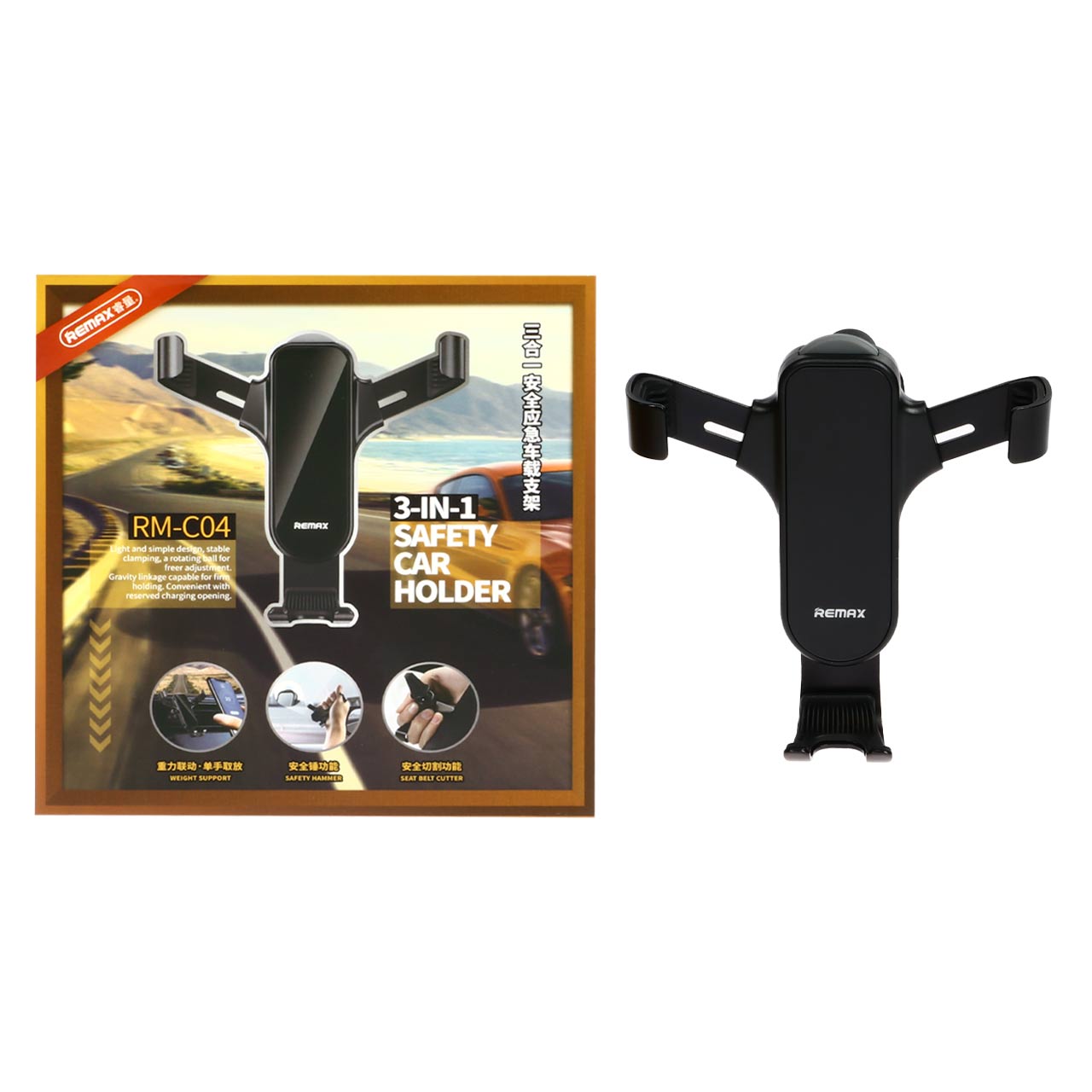 پایه نگهدارنده گوشی موبایل دریچه کولری Remax مدل RM-C04