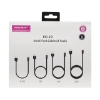 تصویر کابل تبدیل USB به USB-C کلومن مدل kd-P19 مجموعه 4 عددی