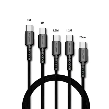 تصویر کابل تبدیل USB به microUSB کلومن مدلKD-30 مجموعه 5 عددی