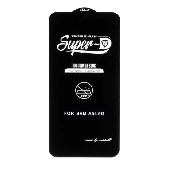 تصویر گلس گوشی Samsung A54 برای Full Cover Super D