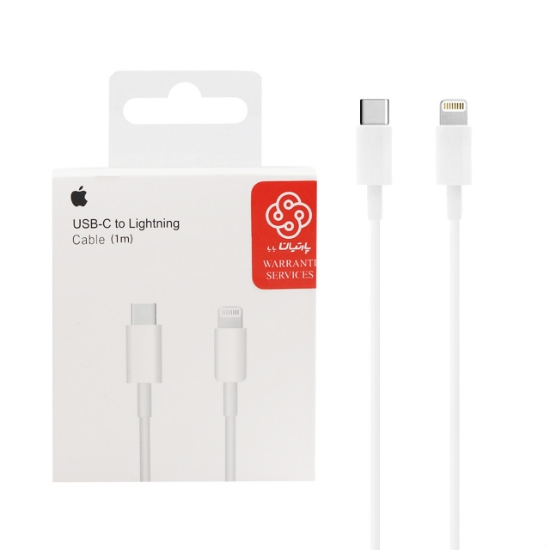 تصویر کابل USB-C به لایتنینگ اپل