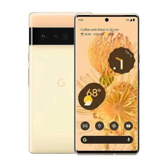 تصویر گوشی موبایل گوگل مدل Pixel 6 Pro تک سیم کارت ظرفیت 128 گیگابایت و رم 12 گیگابایت به همراه به همراه قاب و گلس و شارژر دیواری