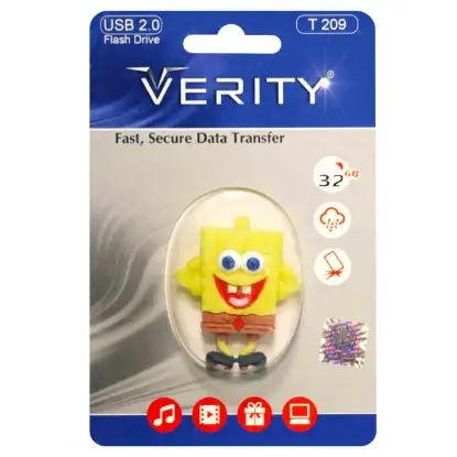نمایش جزئیات فلش مموری وریتی مدل T209 USB2.0 ظرفیت 32 گیگابایت عروسکی