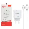 شارژر دیواری 38 وات دو پورت میلر مدل M-72 همراه کابل شارژ USB-C - تصویر یکم