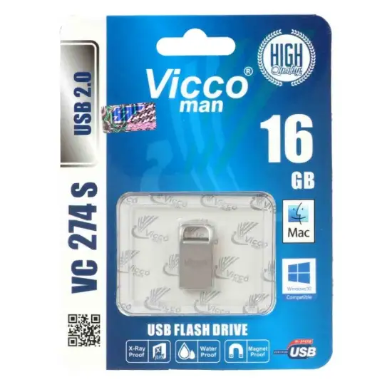 تصویر فلش مموری ویکومن مدل vc274 S USB2.0 ظرفیت 16 گیگابایت