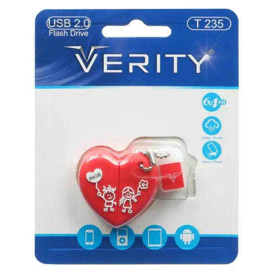 تصویر فلش مموری وریتی مدل T235 USB2.0 ظرفیت 64 گیگابایت