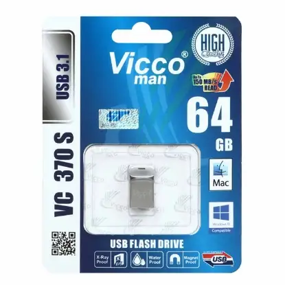 تصویر فلش مموری ویکومن مدل VC370 S USB3.1 ظرفیت 64 گیگابایت