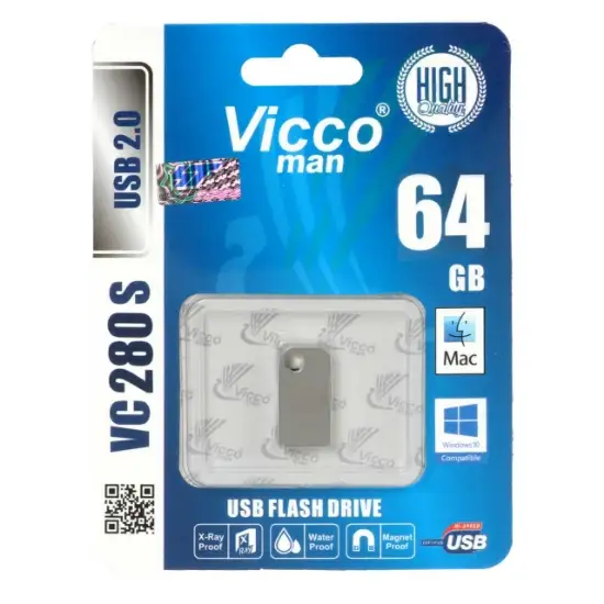 تصویر فلش مموری ویکومن مدل VC280 S USB2.0 ظرفیت 64 گیگابایت