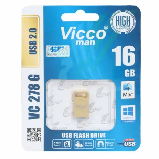 تصویر فلش مموری ویکومن مدل VC278 G USB2.0 ظرفیت 16 گیگابایت