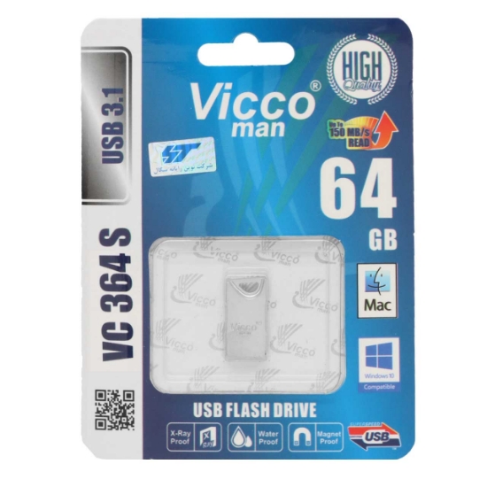 تصویر فلش مموری ویکومن مدل VC364 S USB3.1 ظرفیت 64 گیگابایت