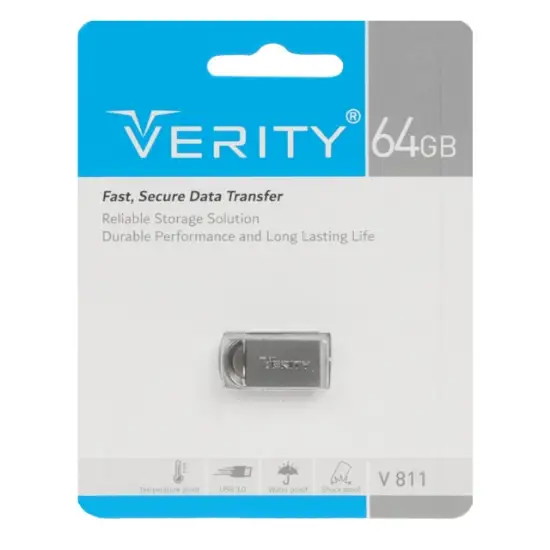 تصویر فلش مموری وریتی مدل V811 USB3.0 ظرفیت 64 گیگابایت