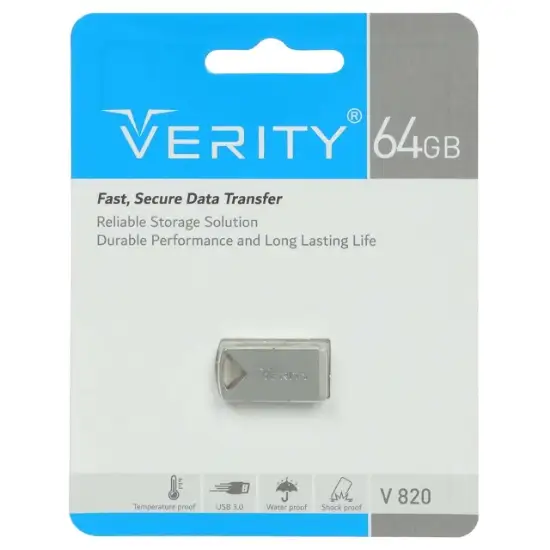 تصویر فلش مموری وریتی مدل V820 USB3.0 ظرفیت 64 گیگابایت