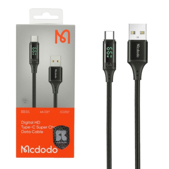 تصویر کابل تبدیل USB به USB-C مک دودو مدل CA-1080 طول 1.2 متر