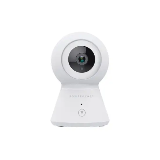 تصویر دوربین هوشمند نظارتی بی سیم 360 درجه پاورولوژی مدل Powerology Wi-Fi Smart Home Camera 360º PSHC360WH