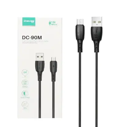 نمایش جزئیات کابل تبدیل USB به micro USB دینلاین مدل DC-90m طول 1 متر