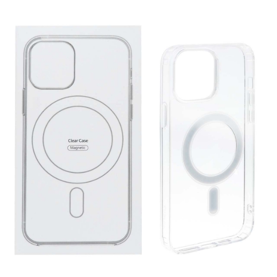 تصویر قاب گوشی شفاف برای iPhone 13 Pro Max با قابلیت شارژ MagSafe
