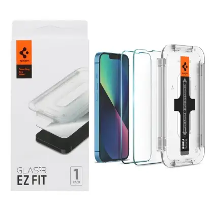 نمایش جزئیات گلس گوشی اورجینال Spigen - GLASTR EZ FIT برای iPhone 13 Pro Max