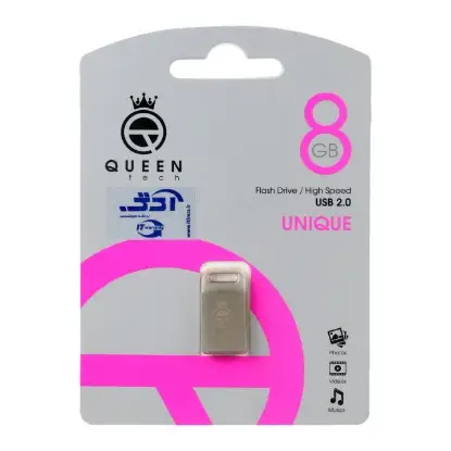 تصویر فلش مموری کوئین تک مدل UNIQUE USB2.0 ظرفیت 8 گیگابایت