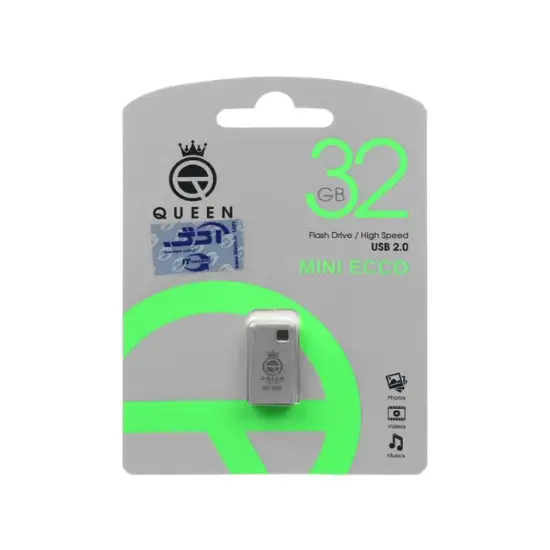 تصویر فلش مموری کوئین تک مدل Mini Ecco USB2.0 ظرفیت 32 گیگابایت