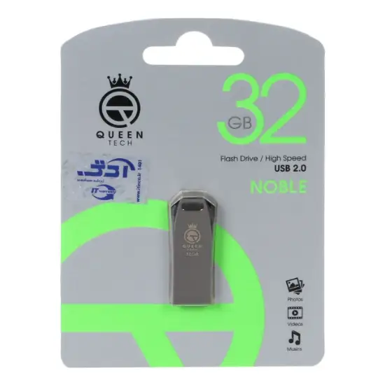 تصویر فلش مموری کوئین تک مدل NOBLE USB2.0 ظرفیت 32 گیگابایت