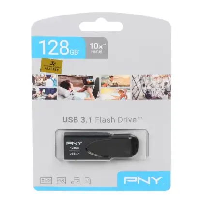 نمایش جزئیات فلش مموری پی ان وای مدل ATT4 USB3.1 ظرفیت 128 گیگابایت