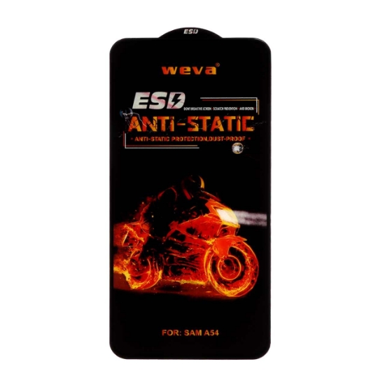 تصویر گلس گوشی Full Cover ESD Anti Satic - Weva برای Samsung A54 / S23 FE
