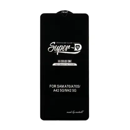 نمایش جزئیات گلس گوشی Full Cover Super D برای Samsung A70 / A70S / A40 / A42-5G / M42-5G / Xiaomi Redmi 10A