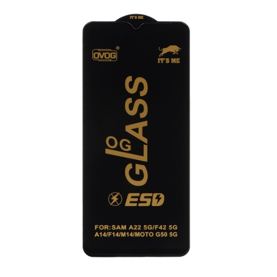 تصویر گلس گوشی Full Cover OG درجه یک برای Samsung A22-5G