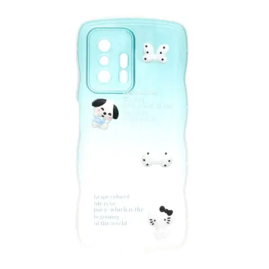 تصویر قاب گوشی کنگره ای دو رنگ عروسک برجسته برای Xiaomi Mi 11T / Mi 11T Pro - طرح 69