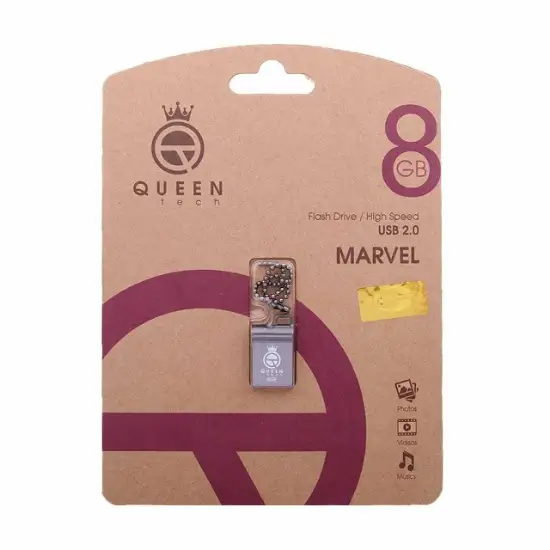 تصویر فلش مموری کوئین تک مدل Marvel USB2.0 ظرفیت 8 گیگابایت