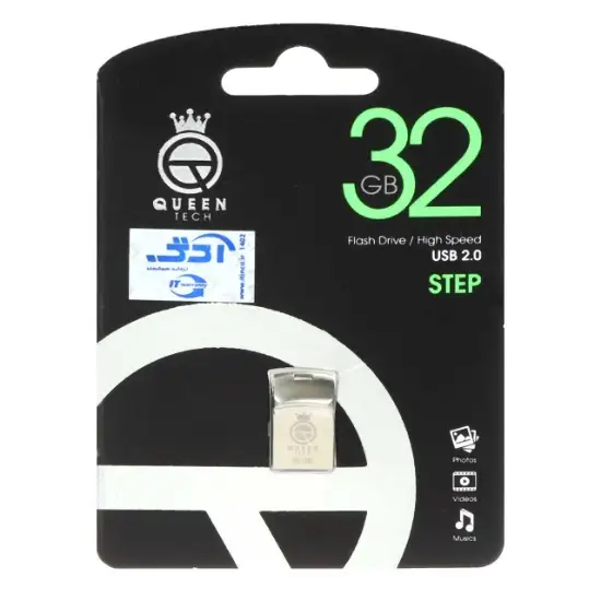 تصویر فلش مموری کوئین تک مدل Step USB2.0 ظرفیت 32 گیگابایت