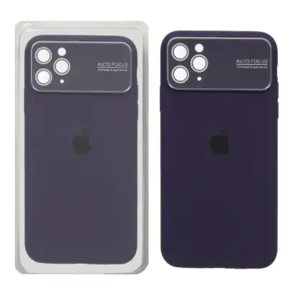 نمایش جزئیات قاب گوشی سیلیکونی اورجینال Auto Focus محافظ لنز شیشه ای برای iPhone 11 Pro Max