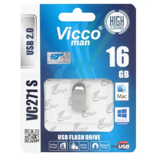 تصویر فلش مموری ویکومن مدل VC271 S USB2.0 ظرفیت 16 گیگابایت