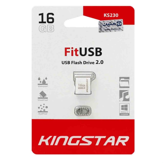 تصویر فلش مموری کینگ‌ استار مدل KS230 Fit USB2.0 ظرفیت 16 گیگابایت