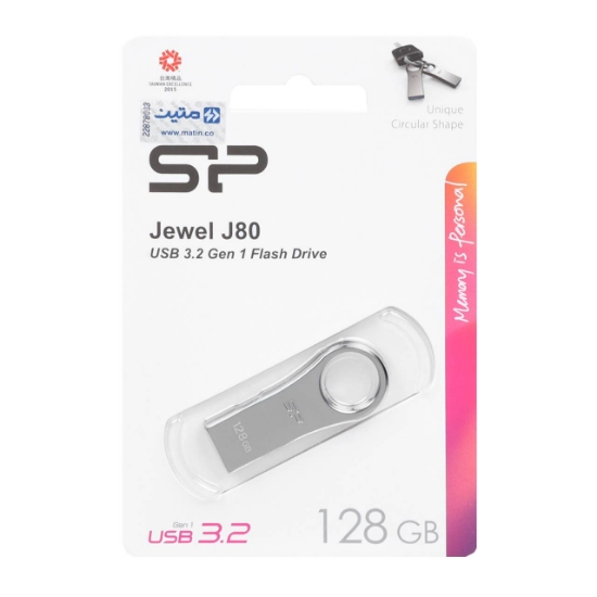 تصویر فلش مموری سیلیکون پاور مدل JEWEL J80 USB3.2 ظرفیت 128 گیگابایت