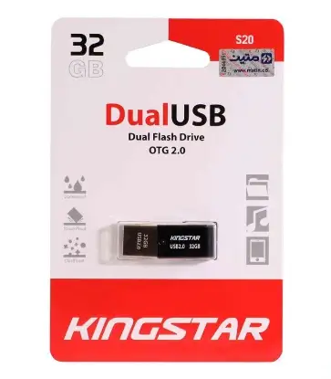 نمایش جزئیات فلش مموری کینگ استار مدل Dual S20 OTG USB2.0 ظرفیت 32 گیگابایت