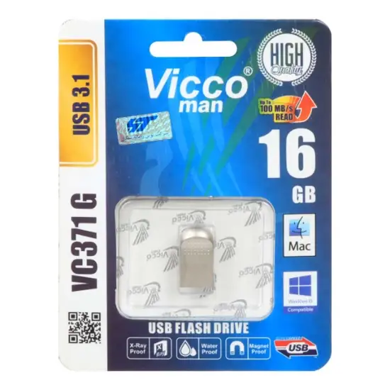 تصویر فلش مموری ویکو مدل VC371 S USB3.1 ظرفیت 16 گیگابایت