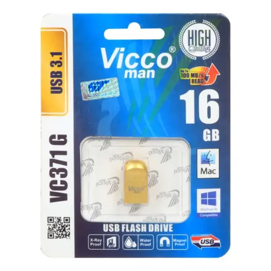 تصویر فلش مموری ویکو من مدل VC371 G USB3.1 ظرفیت 16 گیگابایت