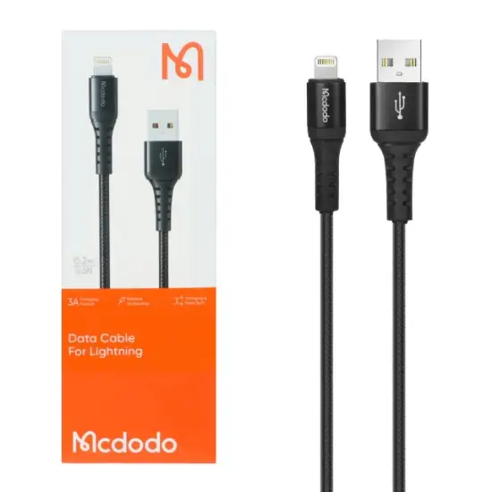 تصویر کابل تبدیل USB به لایتنینگ مک دودو مدل CA-2260 طول 0.2 متر