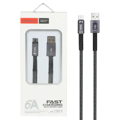 نمایش جزئیات کابل تبدیل USB به MicroUsb ترانیو مدل T-X21V