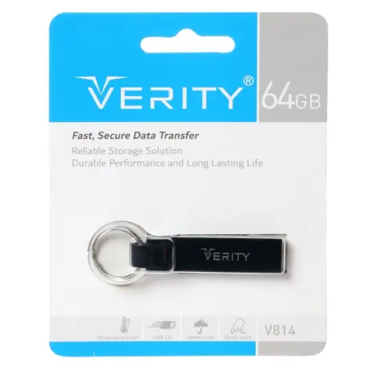 تصویر فلش مموری وریتی مدل V814 USB 3.0 ظرفیت 64 گیگابایت