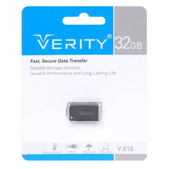 تصویر فلش مموری وریتی مدل V818 USB3.0 ظرفیت 32 گیگابایت