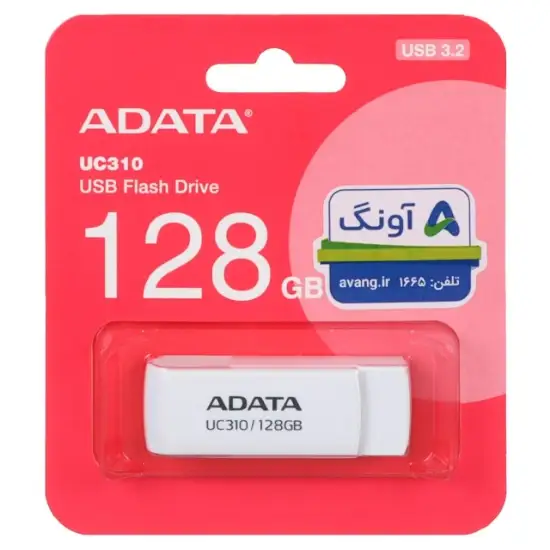 تصویر فلش مموری ای دیتا مدل UC310 USB 3.2 ظرفیت 128 گیگابایت