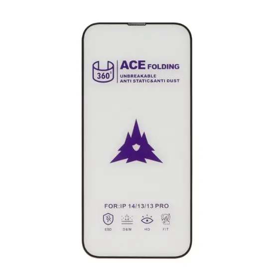 تصویر گلس گوشی Full Cover ACE - 360 Anti Static برای iPhone 13 / 13 Pro / 14