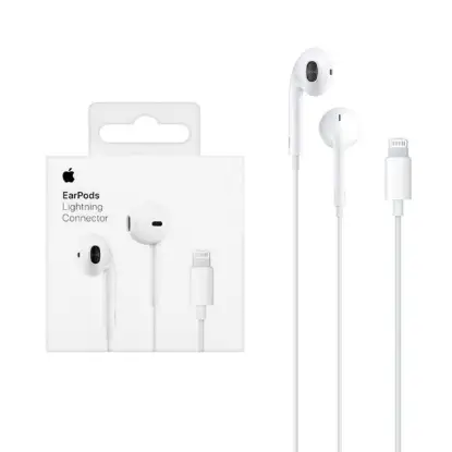 نمایش جزئیات هدفون اپل مدل EarPods با کانکتور لایتنینگ اصلی