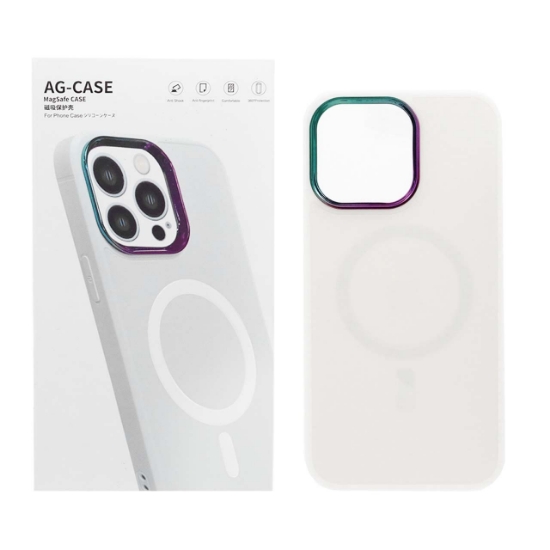 تصویر قاب گوشی مگ سیف AG-Case هفت رنگ برای iPhone 14 Pro Max