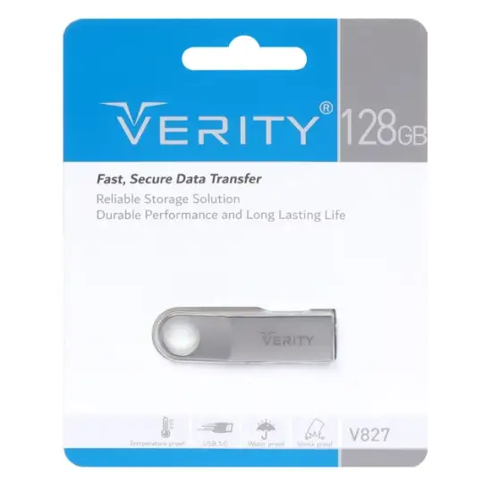 تصویر فلش مموری وریتی مدل V827 USB3.0 ظرفیت 128 گیگابایت